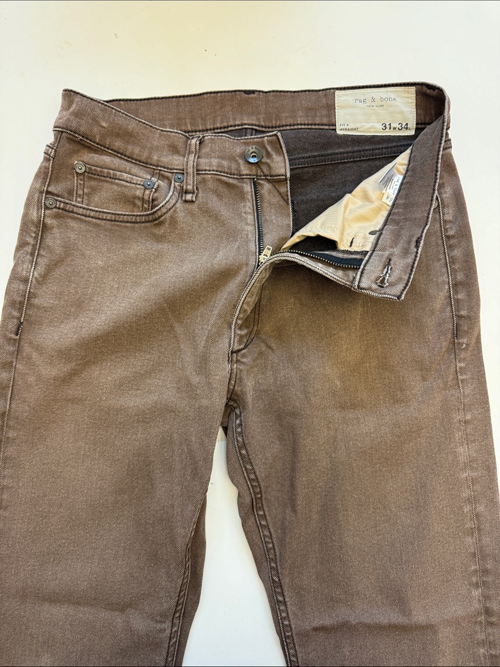 rag & bone Men’s Brown Skinny Jeans